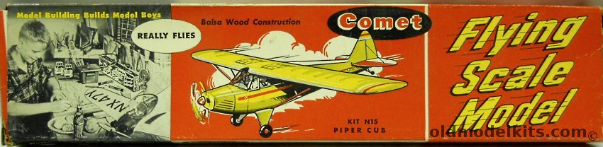 Comet Piper Cub - 25 Inch Wingspan - Coke Bottle Issue, N15-29 plastic model kit